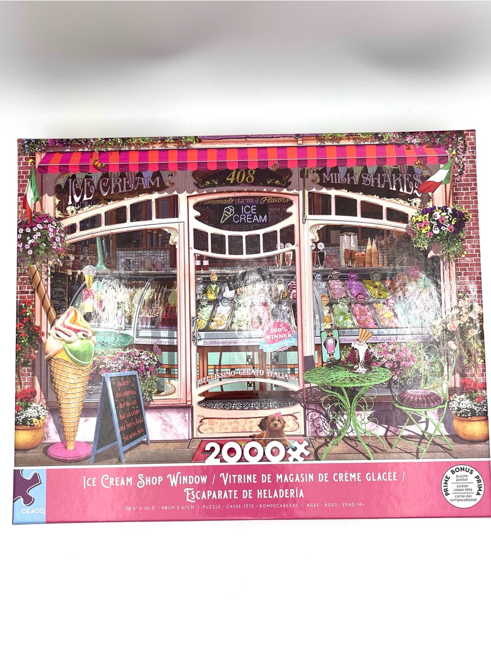 Ceaco Ice Cream Shop Window 2000pc Puzzle